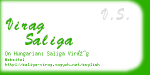 virag saliga business card